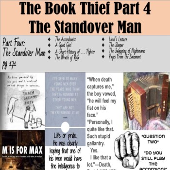 Preview of The Book Thief Part Four - Standover Man - Digital Google Slides Hyperdoc