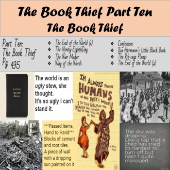 Preview of The Book Thief Part Ten - The Book Thief - Digital Google Slides - Novel Study