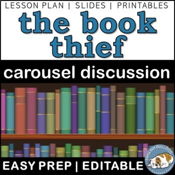 Preview of The Book Thief Pre-reading Carousel Discussion Anticipation Activity