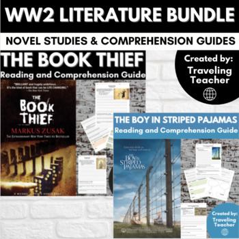 Preview of The Book Thief and The Boy in Striped Pajamas Novel Studies - Bundle