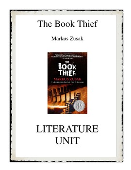 Preview of The Book Thief by Markus Zusak Literature Unit