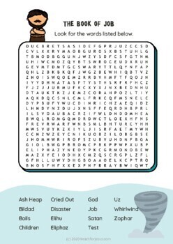The Book Of Job Bible Word Search By Teach For Jesus Tpt