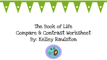 Preview of The Book of Life Compare and Contrast Activity