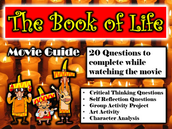 Preview of The Book of Life Movie Guide (2014) - Movie Questions with Extra Activities