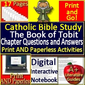 Preview of The Book of Tobit Catholic Bible Study PRINTABLE and GOOGLE READY!