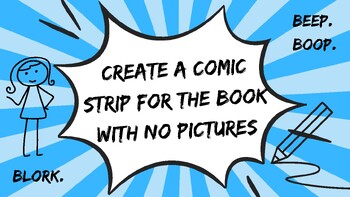 Preview of The Book with No Pictures: Create a Comic Strip or Skit