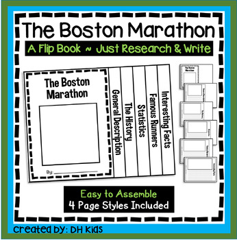 Preview of The Boston Marathon Flip Book Report, Running Race Research, US Marathons