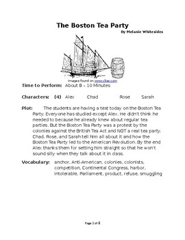 Preview of The Boston Tea Party - Historical Small Group Reader's Theater