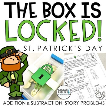 Preview of The Box is Locked! St. Patrick's Day Math Challenge {Addition & Subtraction}
