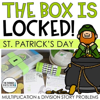 Preview of The Box is Locked! St. Patrick's Day Math Challenge {Multiplication & Division}