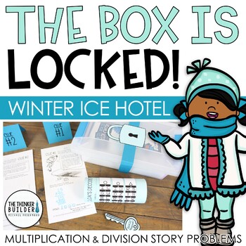 Preview of The Box is Locked! Winter Math Challenge {Multiplication & Division}