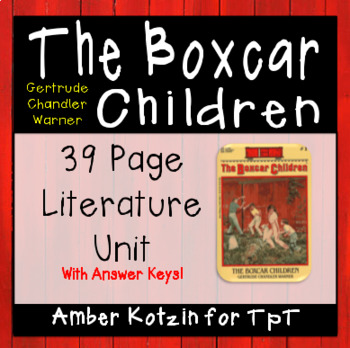 Preview of The Boxcar Children Literature Guide (Common Core Aligned)