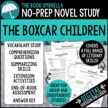 Preview of The Boxcar Children Novel Study { Print & Digital }