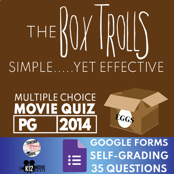 Preview of The Boxtrolls Movie Quiz | Guide | Activity | 35 Questions w/ Discussion