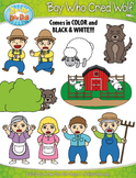 The Boy Who Cried Wolf Famous Fables Clipart {Zip-A-Dee-Do