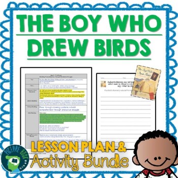 Preview of The Boy Who Drew Birds by Jacqueline Davies Lesson Plan & Activities