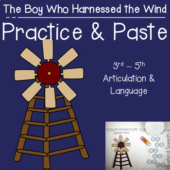 Preview of The Boy Who Harnessed the Wind Book Companion for Mixed Group Speech Therapy