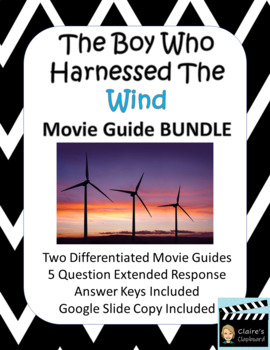 Preview of The Boy Who Harnessed the Wind Movie Guide BUNDLE (2019) - Google Slide Copy
