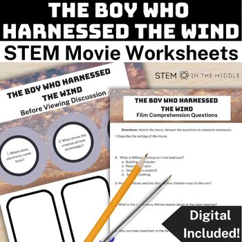 Preview of The Boy Who Harnessed the Wind Movie Guide for Engineering and STEM Activities