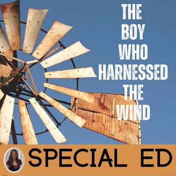 Preview of The Boy Who Harnessed the Wind Novel Study for Special Education