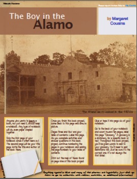 Preview of The Boy in the Alamo — Hyperlinked PDF project to accompany novel