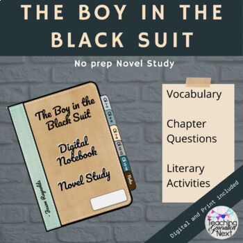 Preview of The Boy in the Black Suit     Novel Study Guide    Digital and Print