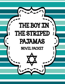 Preview of The Boy in the Striped Pajamas Novel Study Print  and Paperless