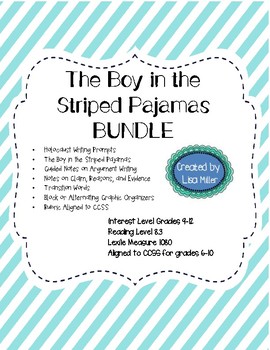 Preview of The Boy in the Striped Pajamas Novel Unit BUNDLE