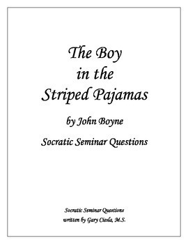 Preview of The Boy in the Striped Pajamas: Socratic Seminar Questions