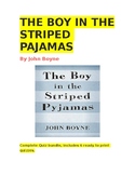 The Boy in the Striped Pajamas quiz bundle