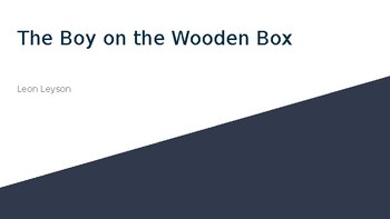 Preview of The Boy on the Wooden Box Chapter Slides