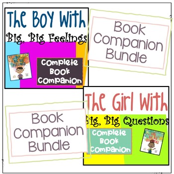 Preview of The Boy with Big, Big Feelings & The Girl with Big, Big Questions Book Companion