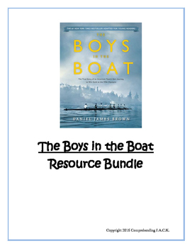 Preview of The Boys in the Boat Resource Bundle