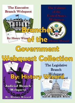 Preview of The Branches of Government Webquest Collection