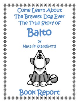 Preview of Balto, The Bravest Dog Who Ever Lived, The True Story Of Balto - Lapbook