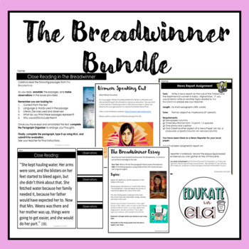 Preview of The Breadwinner Bundle