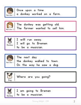 The Bremen Town Musicians Readers' Theater by Primary Delight | TpT