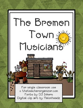 The Bremen Town Musicians - Reading Street, 2nd Grade, 2013 | TpT