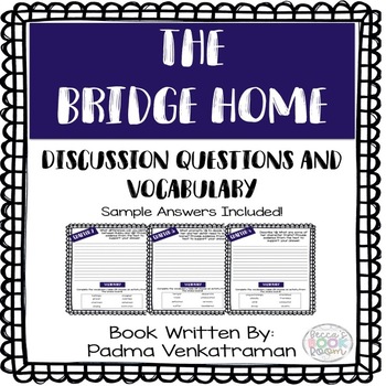 Preview of The Bridge Home - Comprehension & Discussion Questions - Vocabulary