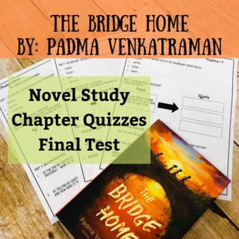 Preview of The Bridge Home Novel Study, Chapter Quizzes, and Final Test