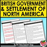 The British Government's Role in the Settlement of North America