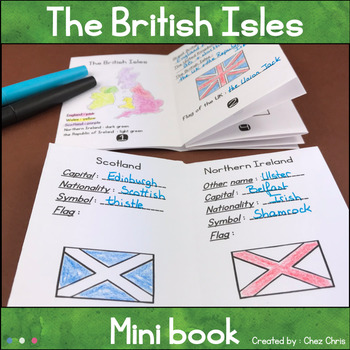 Preview of The British Isles Mini Book