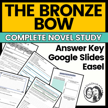 Preview of The Bronze Bow by Elizabeth George Speare - Printable + Digital Novel Study
