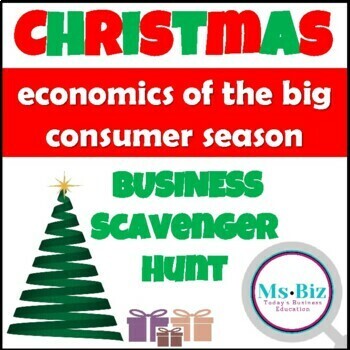 Preview of The Business of Christmas & Winter Holidays Scavenger Hunt Game