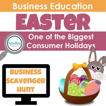 Preview of The Business of Easter Scavenger Hunt Game |  Marketing & Social Studies