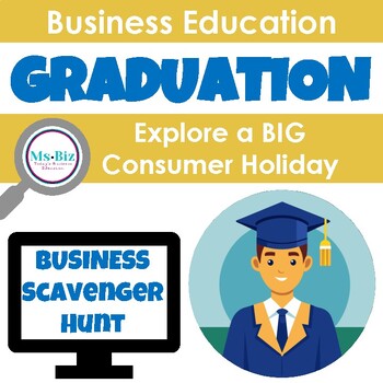 Preview of The Business of Graduation Scavenger Hunt Game |  Marketing & CTE