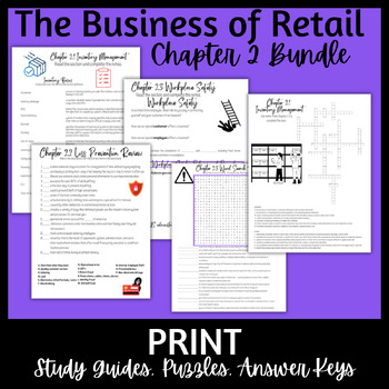 Preview of The Business of Retail: Chapter 2 Study Guide/Review Bundle