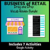 The Business of Retail: Drag and Drop Vocab Review Bundle