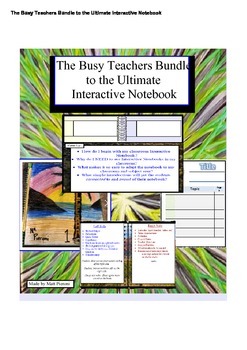 Preview of The Busy Teachers Ultimate Bundle to Interactive Notebooks