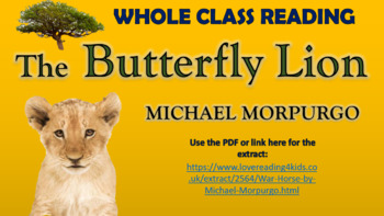 Preview of The Butterfly Lion - Whole Class Reading Session!